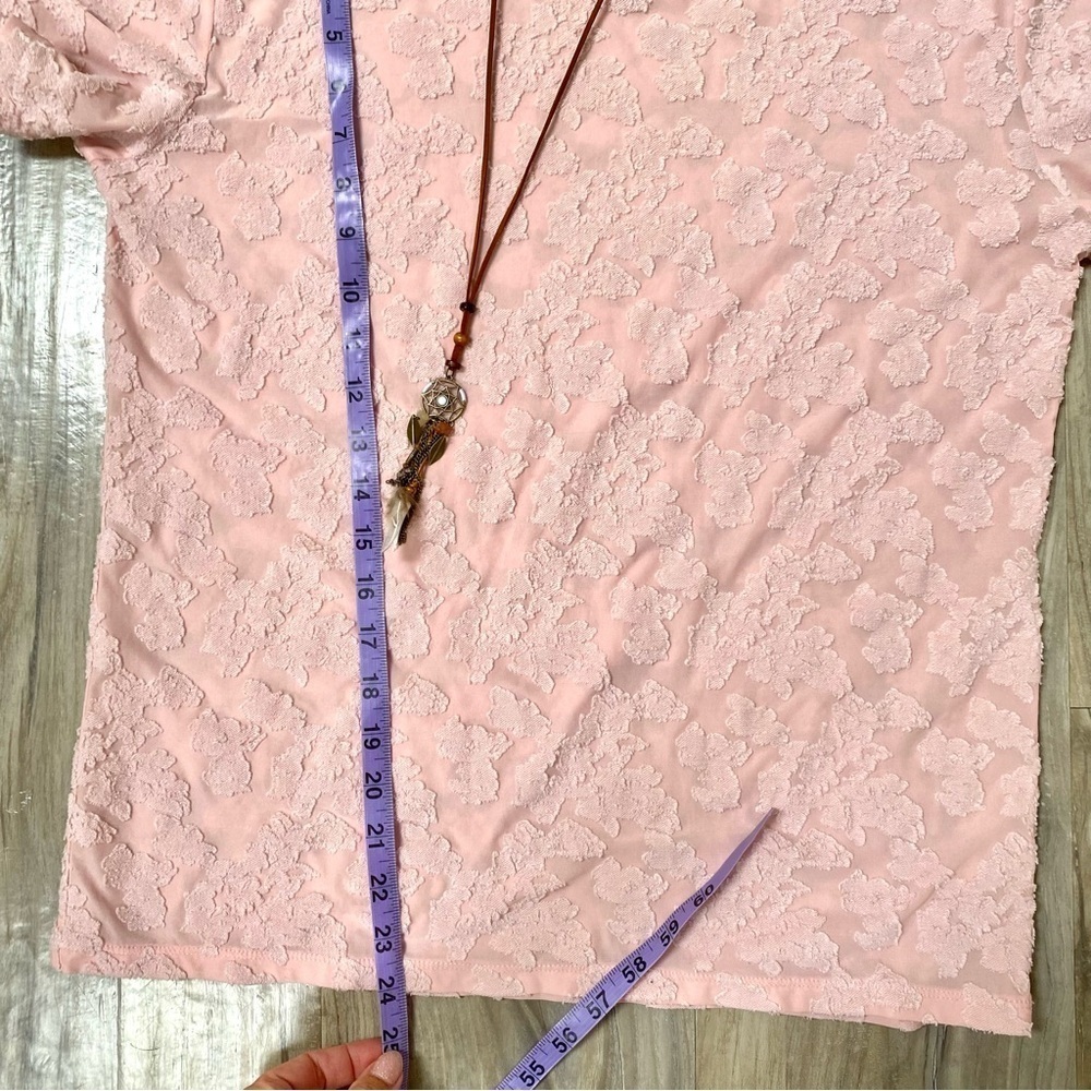 Wilfred DUSTY ROSE 🌹 burned out fabric boho blouse w prairie shabby chic vibe - Picture 10 of 10
